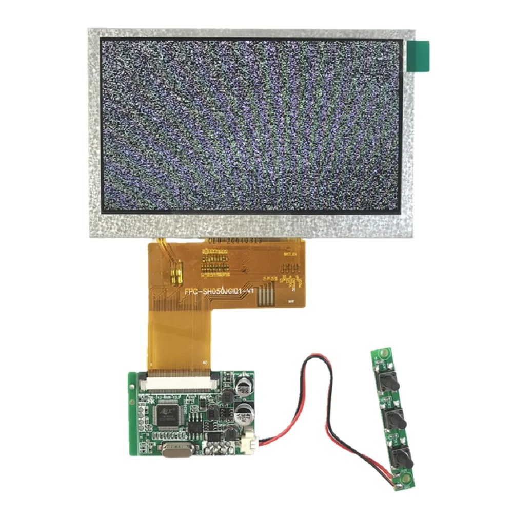 

4.3 inch 5 inch TFT LCD display module kit 2AV 4.3" 480x272 5" 800x480 for Reversing camera connection Monitoring