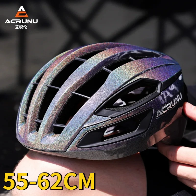 

ACRUNU Aerodynamic Bicycle Helmet Integrated Molding Road Bike Ventilation Safety Riding Cap