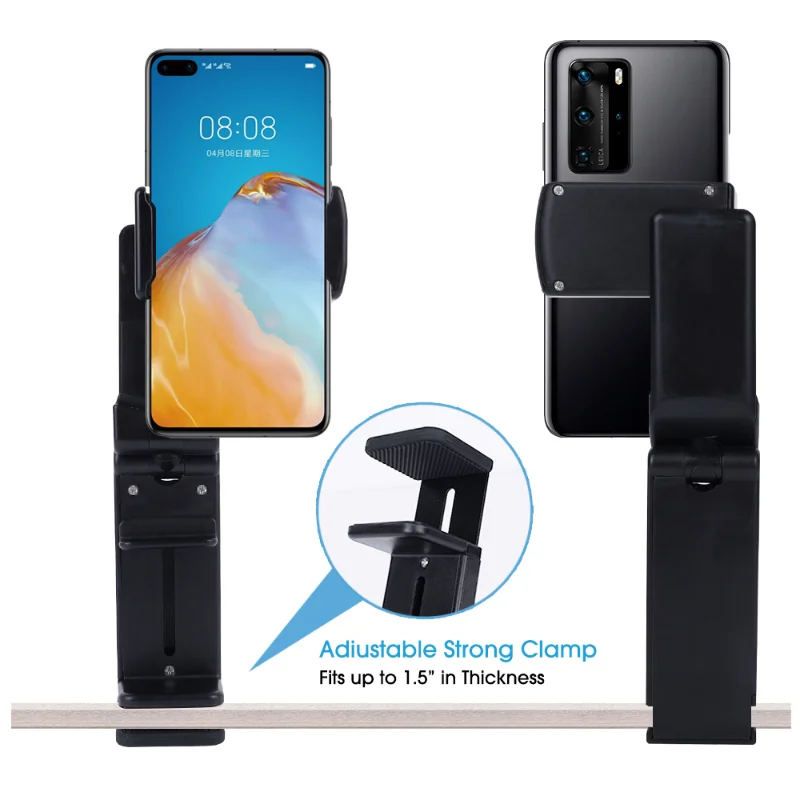 Portable Phone Holder Travel Airplane Train Bus Seat Foldable Support for Iphone 14 13 Samsung Xiaomi Rotatable Phone Stand