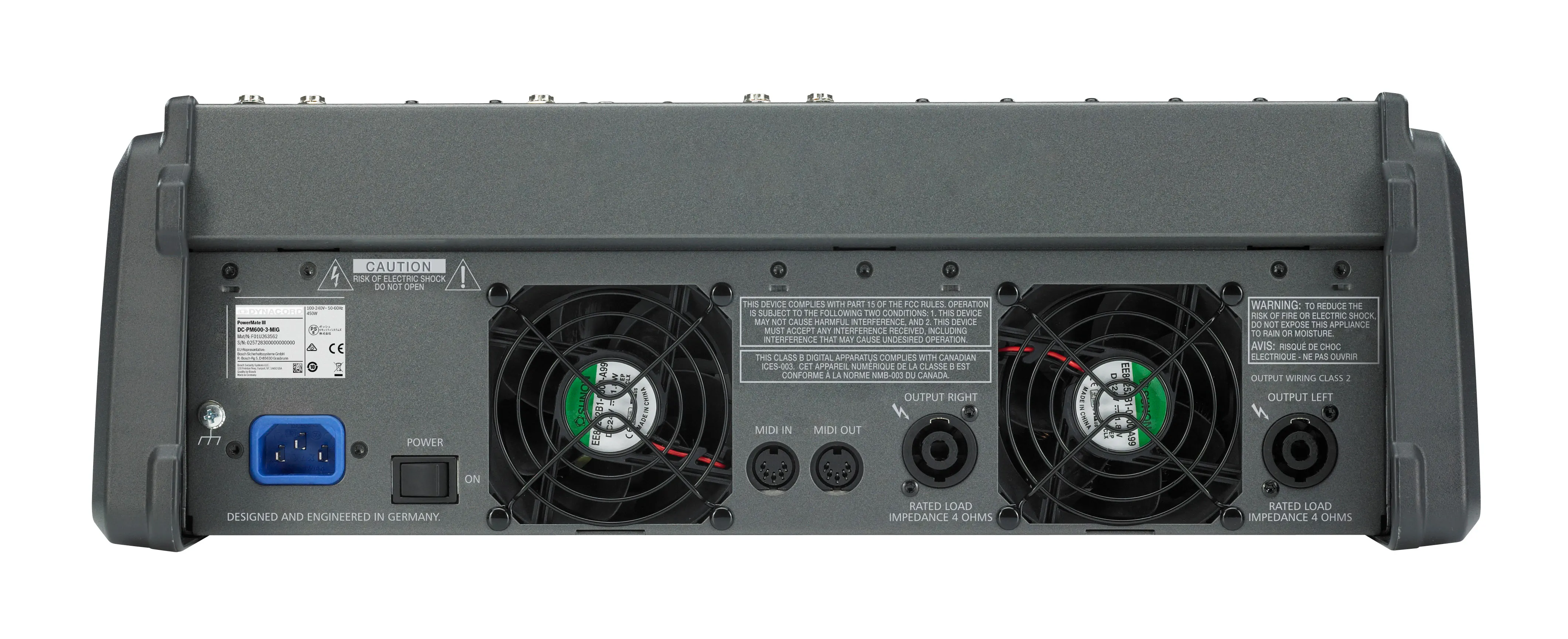Effects 8 Channel Stereo Mixing Amplifier for Stage Live Professional 1000W Powered Audio Mixer PowerMate PM600-3 with Dual DSP view 6