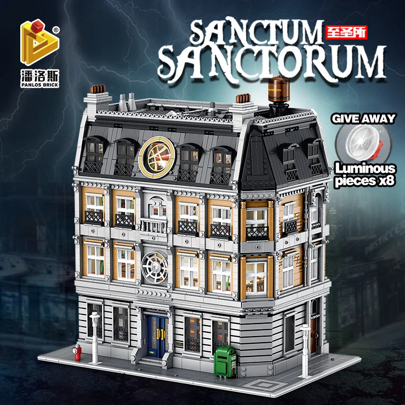 6564 Uds. Película Strange's Sanctum Sanctorum bloques de construcción modelo de arquitectura con Idea LED juguetes de ensamblaje para niños adultos regalo