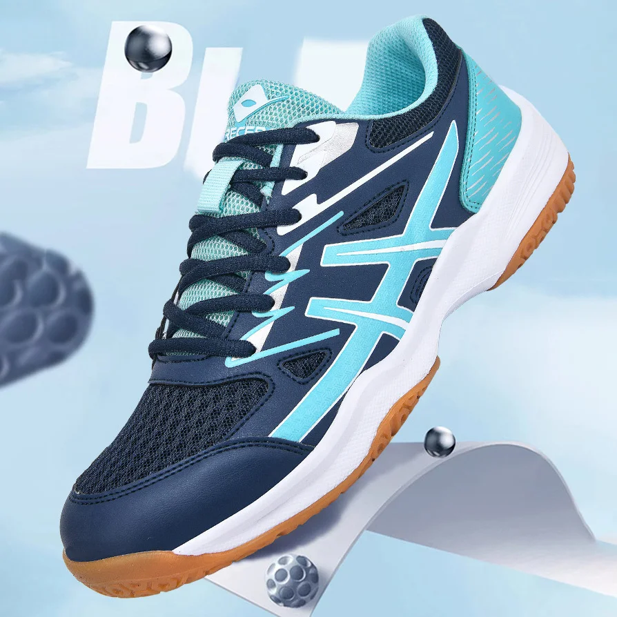 New High Quality Women Men Table Tennis Shoes Mesh Breathable Outdoor Fitness Badminton Sports Shoes