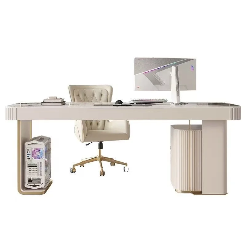 

High quality glossy slate desktop writing desk, study, office, boss desk