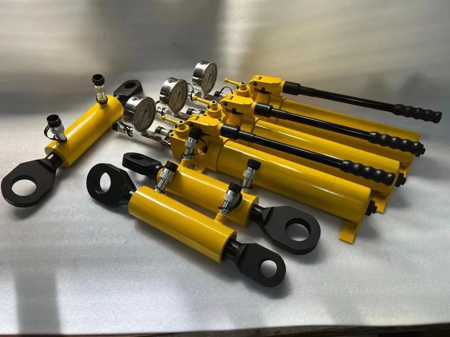 Set Lengkap P-80, Oli 2200ml, Pompa Hidrolik Manual Satu Aksi Dua Kecepatan