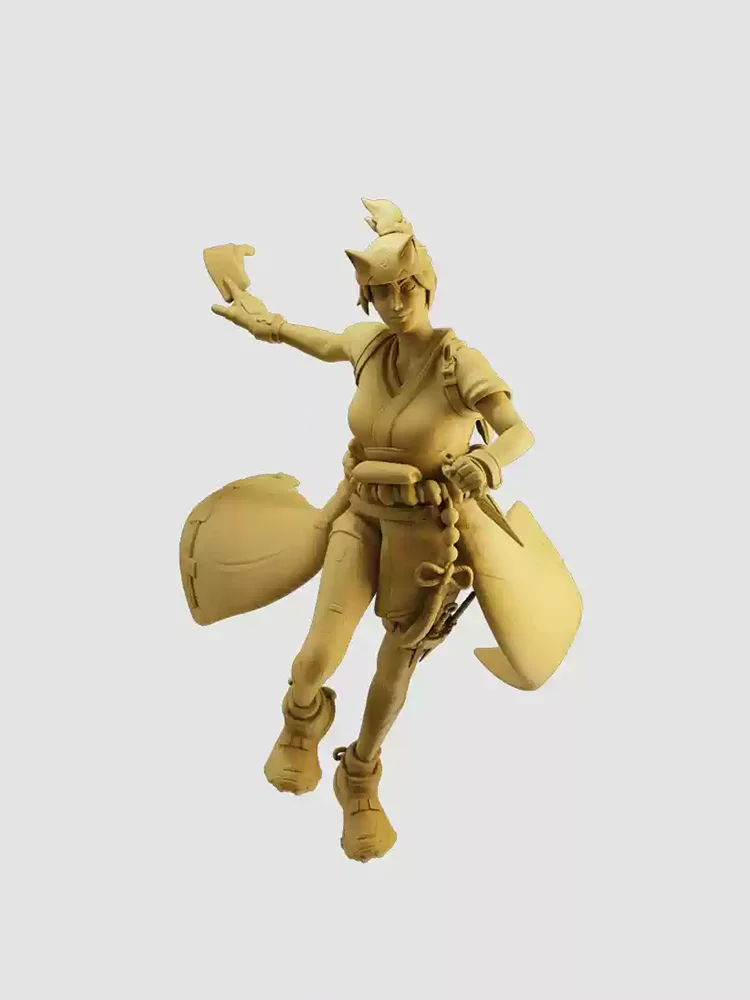 1/64 1/43 1/35 دمية مشهد مصغر نموذج أبيض غير مصبوغ لعبة كلاسيكية Overwatch شخصية الرماد الصيد السماء Wuzi نموذج ثابت