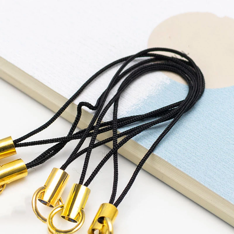 10/100Pcs 20Colors Multifunction Double Circle Clasp Lanyard Keychain Hook Strap Simple DIY Mobile Bag Trinkets Key Ring Rope