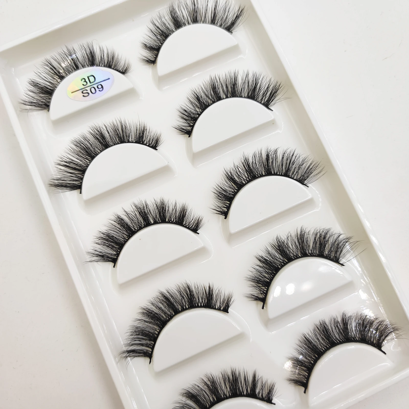 16 Style 5 0/100 Pairs Thick Eyelashes Natural False Eye Mink Lashes Soft Fake Eyelash Wispy Makeup Faux Cils Maquiagem