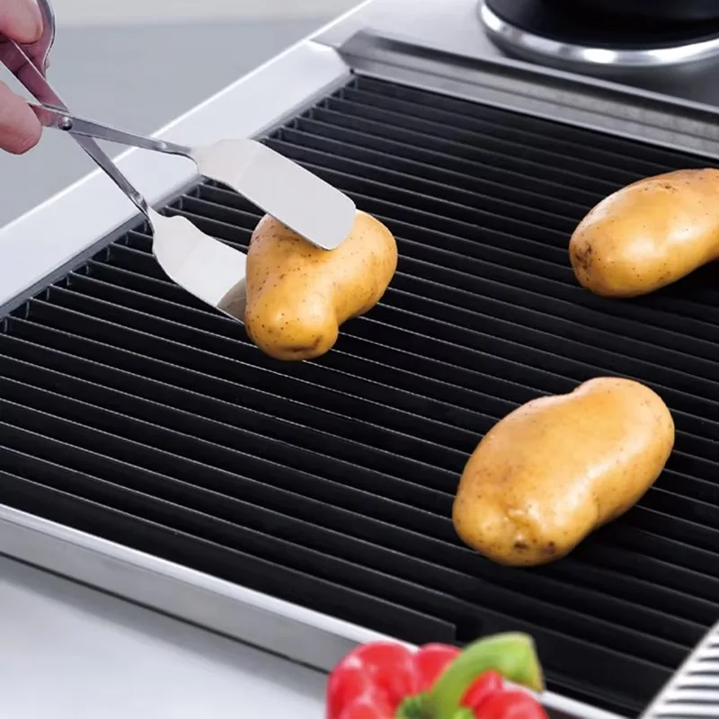 Commercial Electric Floor-standing Barbecue Grill with Grille, Vertical Barbecue Grill with Storage Cabinet for Restaurants