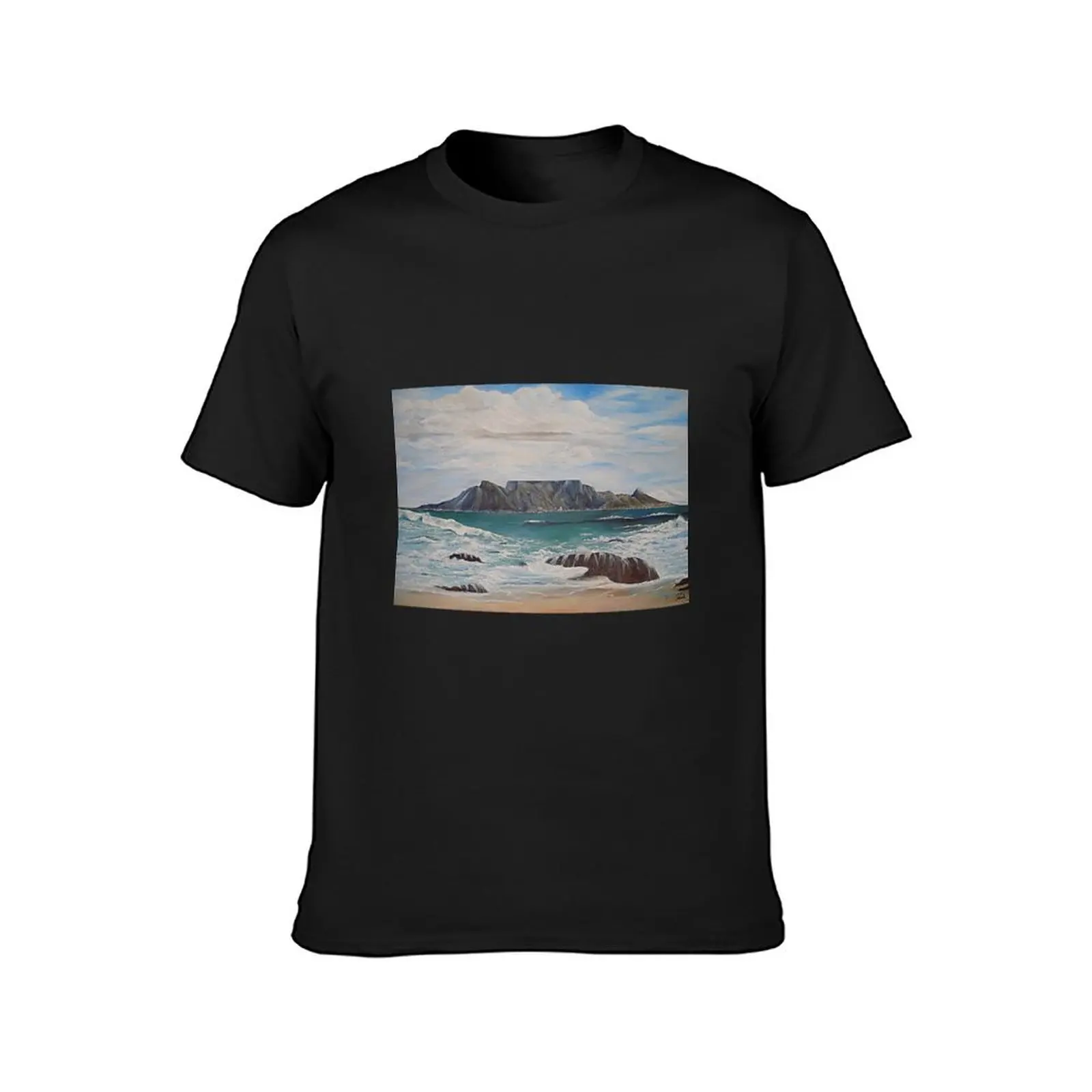 Table Mountain - Cape Town -SA T-Shirt summer clothes customs mens t shirts casual stylish