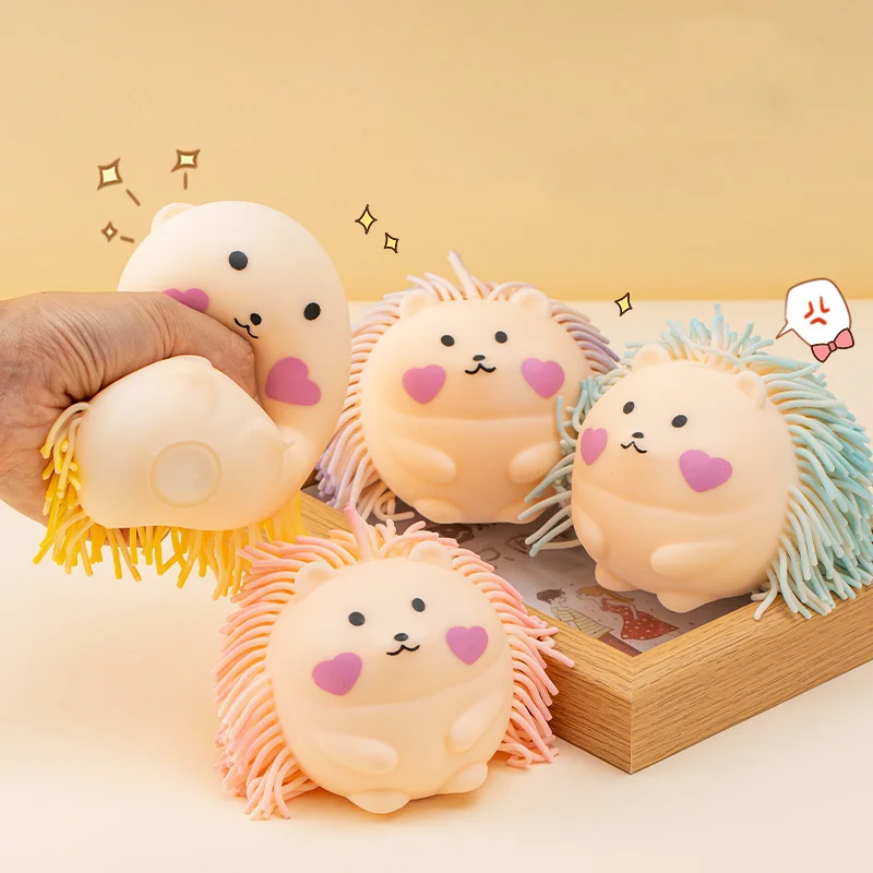 

Cute Hedgehog Anti Stress Squishy Fidget Toys Venting Ball Slow Rising Decompression Squeeze Toy For Adults Kids Holiday Gifts