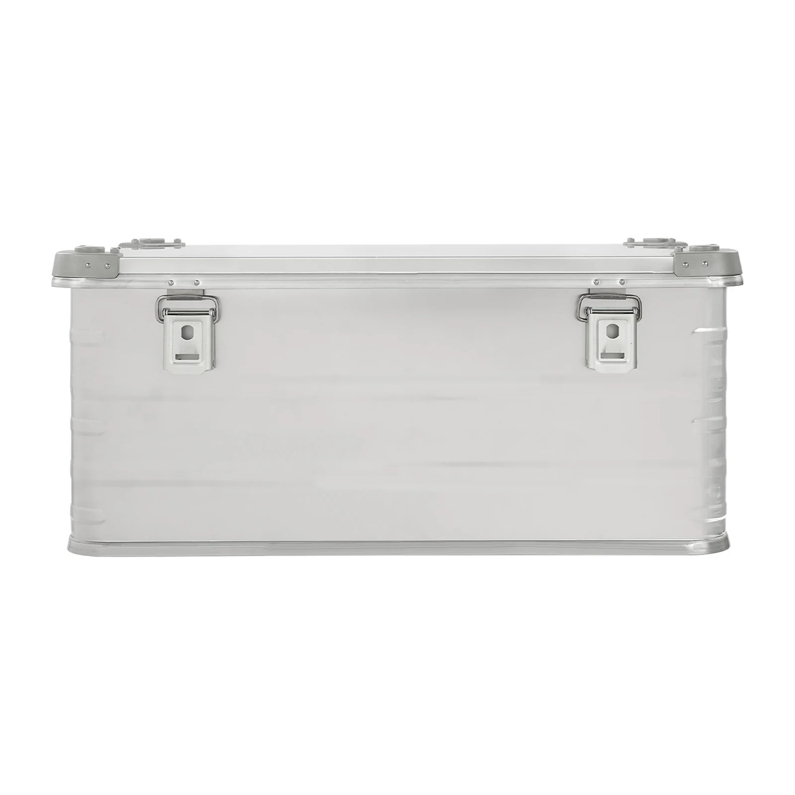 Aluminium Alloy Storage Box 80L, Large Tool Box with Lid, 30.3x16.9x13.1in Dual Handles for Garage Tools Equipment