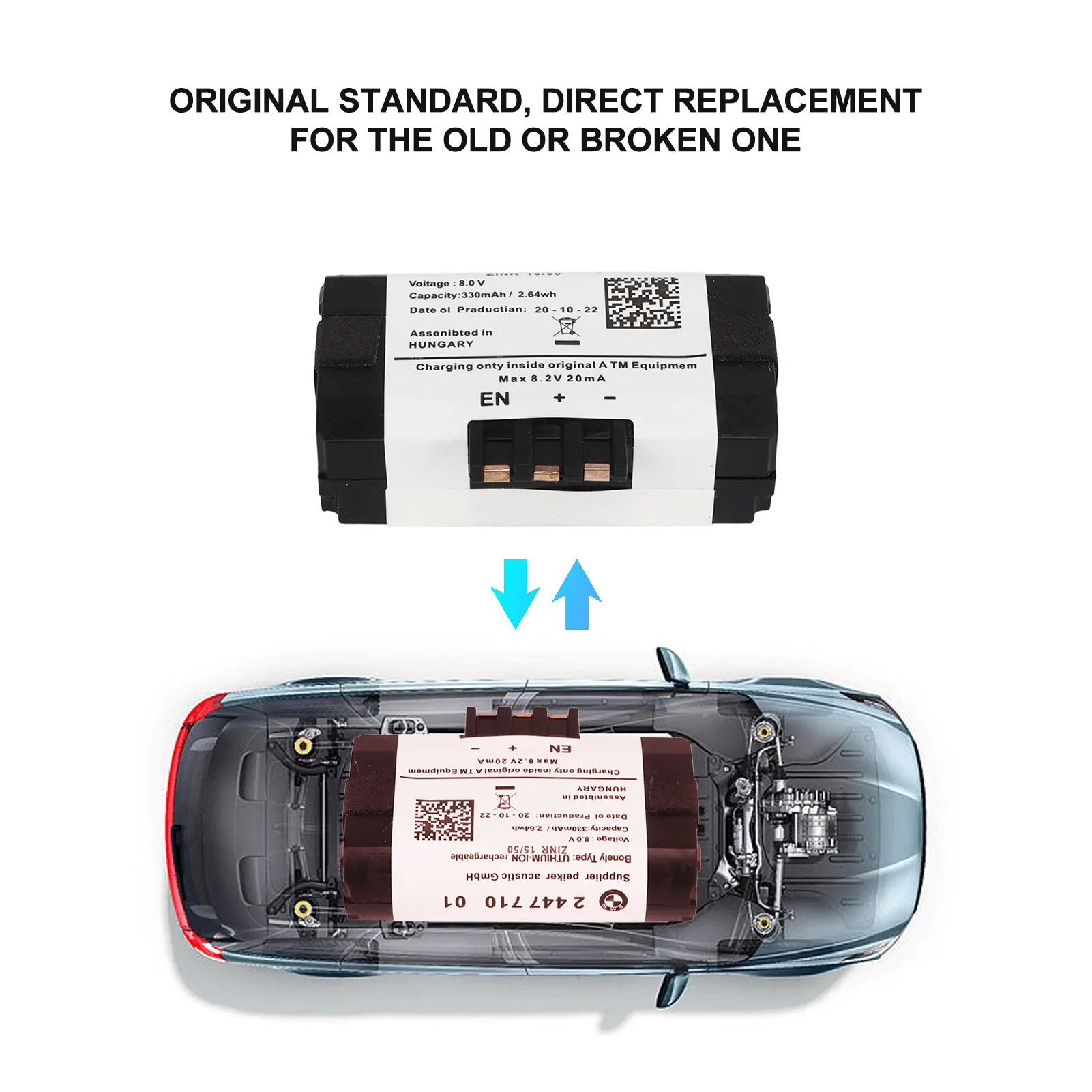 Batteria di emergenza batteria per auto 84102447710 sostituzione batteria di emergenza portatile TCB per batteria di emergenza per auto F20 F30 F31