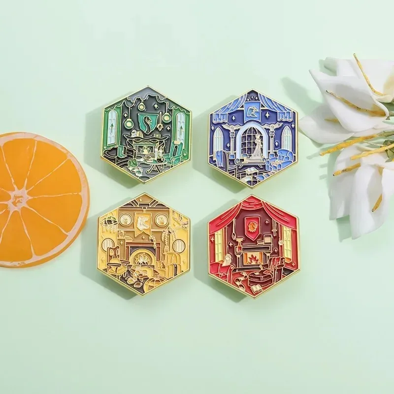 Punk Magic Academy Emaille Pins Schlange Dachs Goldener Löwe Adler Dachs Brosche Kreatives Revers Abzeichen Gothic Schmuck Geschenk für Freunde
