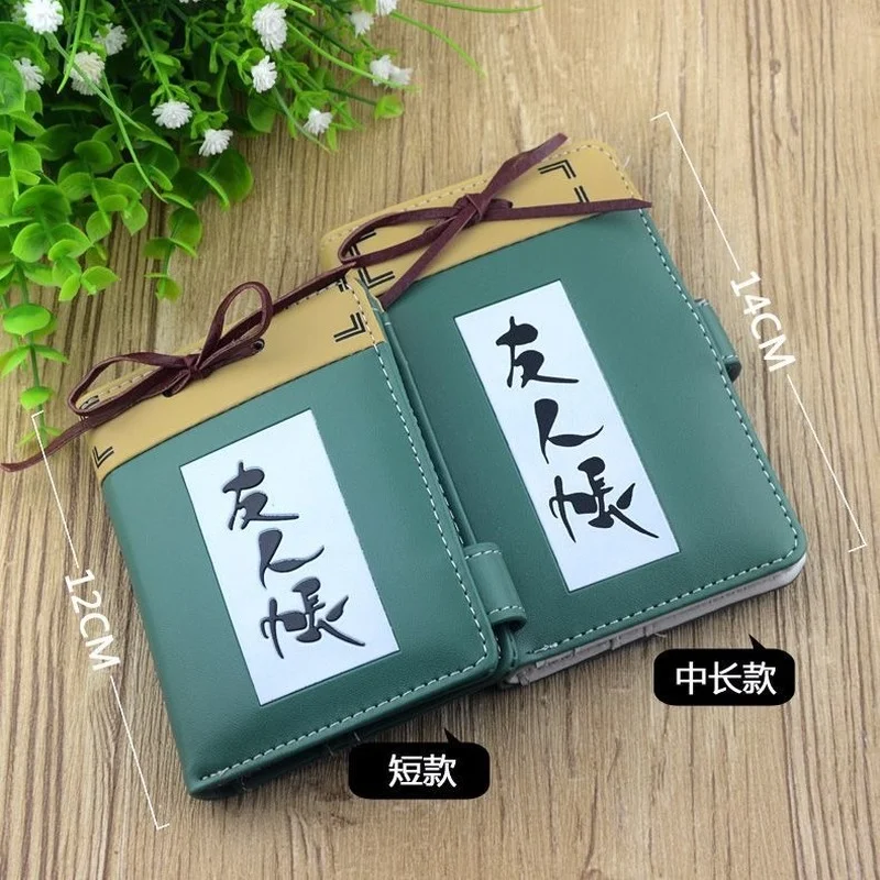 

Anime Natsume Yuujinchou Teacher Cat Short Style Cartoon Wallet PU Creative Magnetic Buckle Coin Purse Card Holder with Bow New