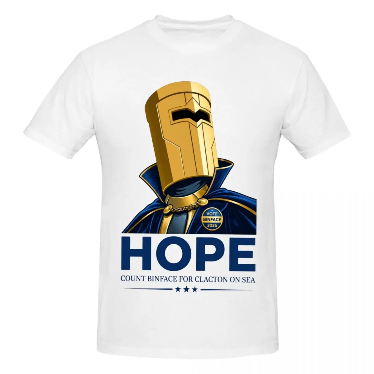Men Count Binface Hope T Shirt Vintage Cotton Crewneck T-shirt