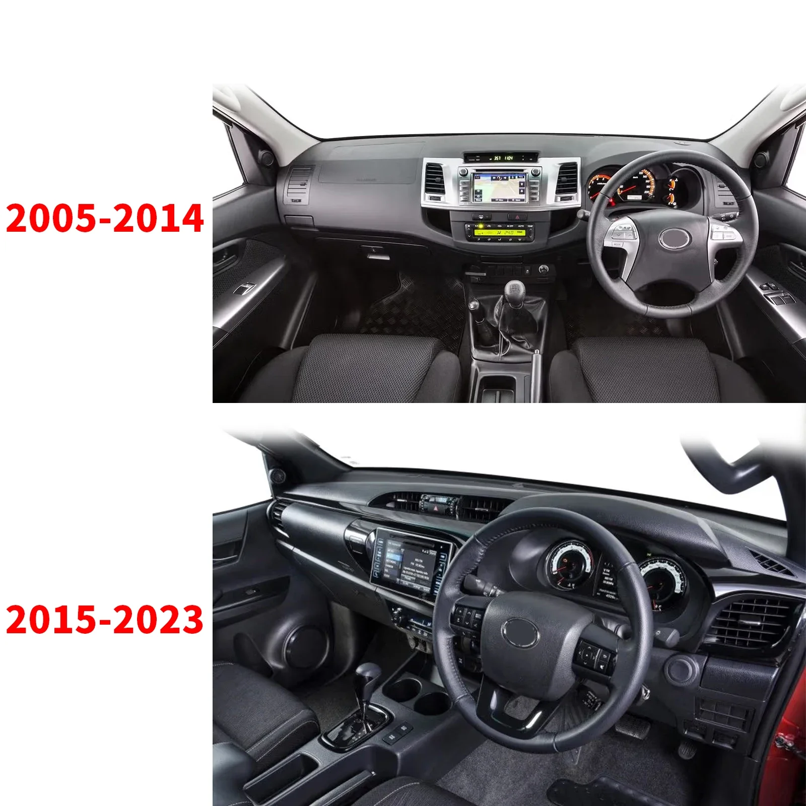 For Toyota Hilux 2005-2022 Fortuner AN30 Car DashMat Sunshade Dashmat Dashboard Cover Pad Protective Carpet Accessories