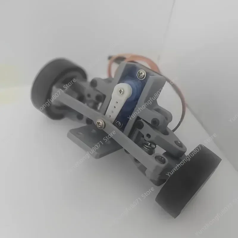 1:18 Smart Car 100mm Steering Assembly Double Fork Arm Shock Absorption Front Axle 3D Printed RC Model Replacement Part