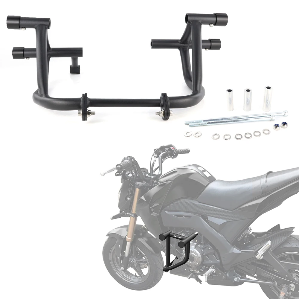 

For Kawasaki Z125 Z125 Pro 2017-2023 2024 Motorcycle Steel Stunt Crash Cage Engine Guard Highway Bar Bumper Protector Race Rail