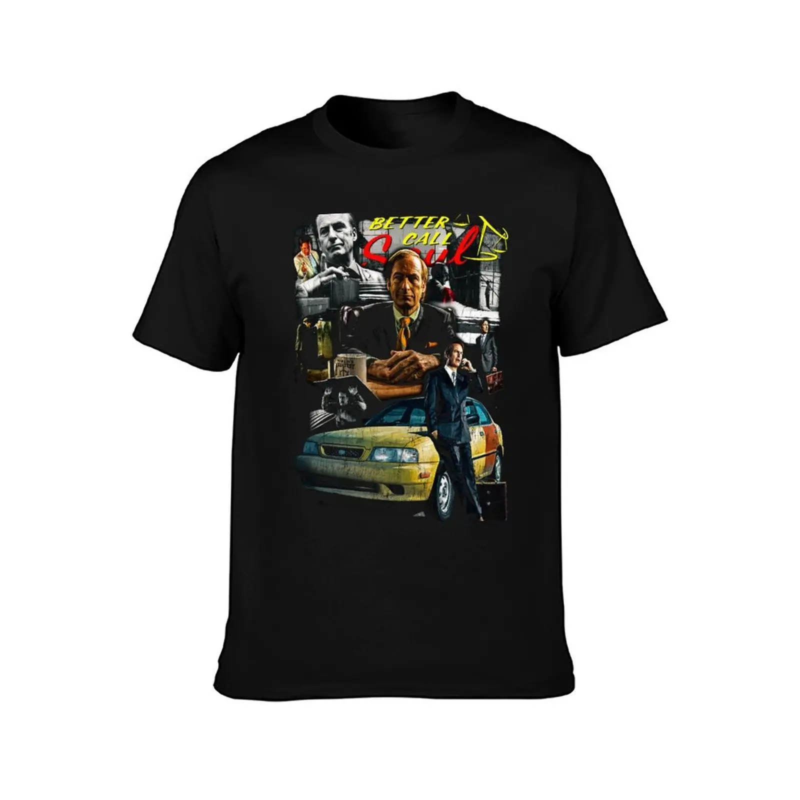 Better Call Saul – Retro Collage Tribute Art T-Shirt, Summer Casual Cotton Tee, Oversized Streetwear Tops, Vintage Graphic Print