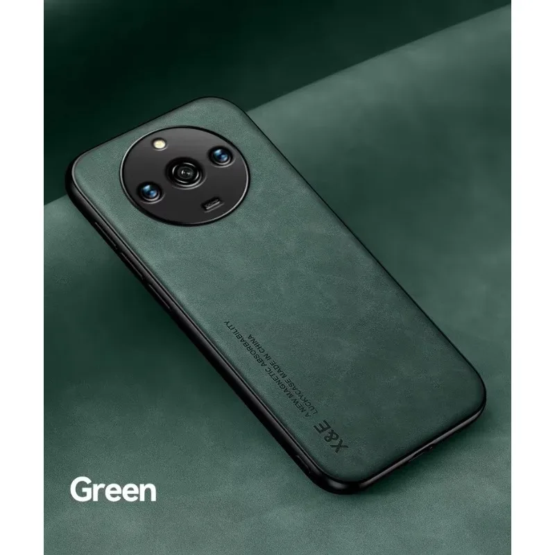 Funda de teléfono de hoja de hierro integrada para Realme GT 6T 7 Pro Narzo 60x70 Pro 5G N53 N55 N63 protección de lente fundas suaves de silicona