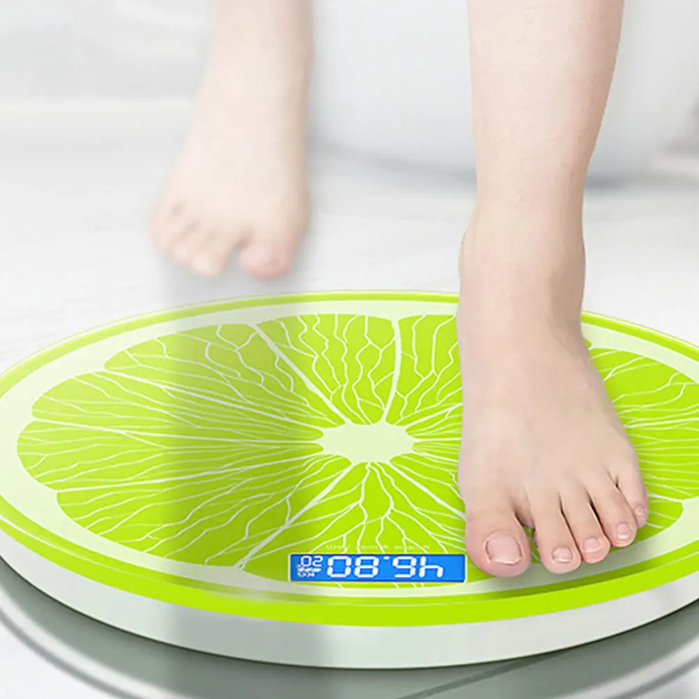 

1pc Lemon Creative Design Electronic Weight Scale Large Led Display Accurate Body Weighing Tool For Home Digital