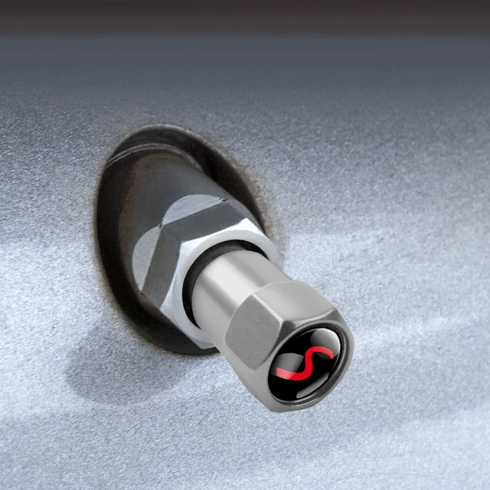 4PCS Car Wheel Tires Valve Cap Covers Auto Accessories For MINI COOPER S JCW R50 R52 R53 R59 R60 R61 F54 F55 F56 Accessories