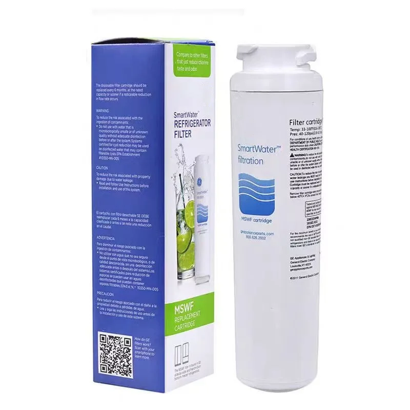 

1Pc Water Purifier Hydrofilter Mswf Refrigerator Water Filter Cartridge Replacement For Ge Mswf Filter