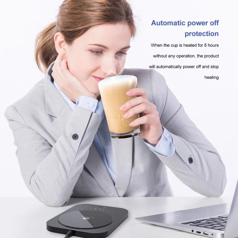 Beverage Warmer Cup Heater Electric Heating Pad Intelligent 55℃ Constant Warm USB Power Supply Coffee Mug Electric Warmer