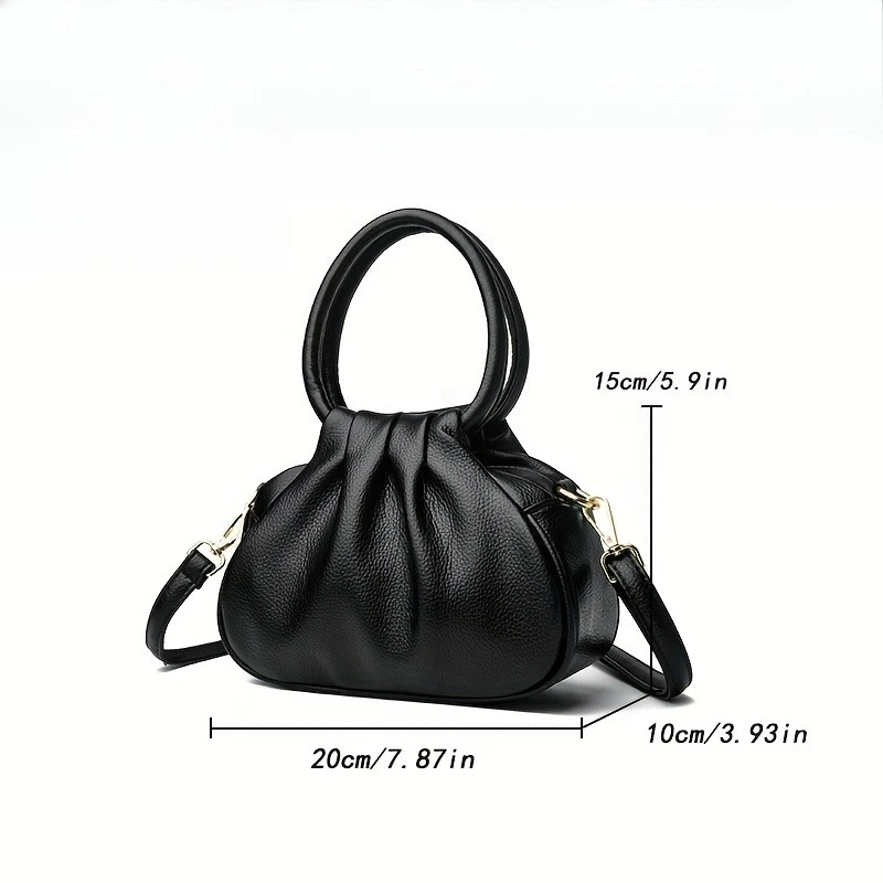 Tas Ponsel Mini Wanita Elegan, Desain Lipit Multi-lapis Ringan, Tas Selempang Bahu Tunggal yang Modis dan Serbaguna