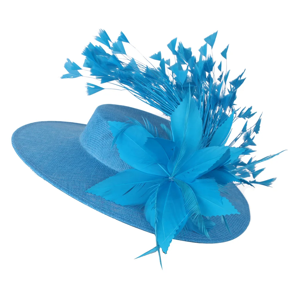 Feather Fascinator Headpiece Women Formal Event Derby Headpiece Ladies Eleagnt Mariage Millinery Cap Fashion Wedding Fascinator