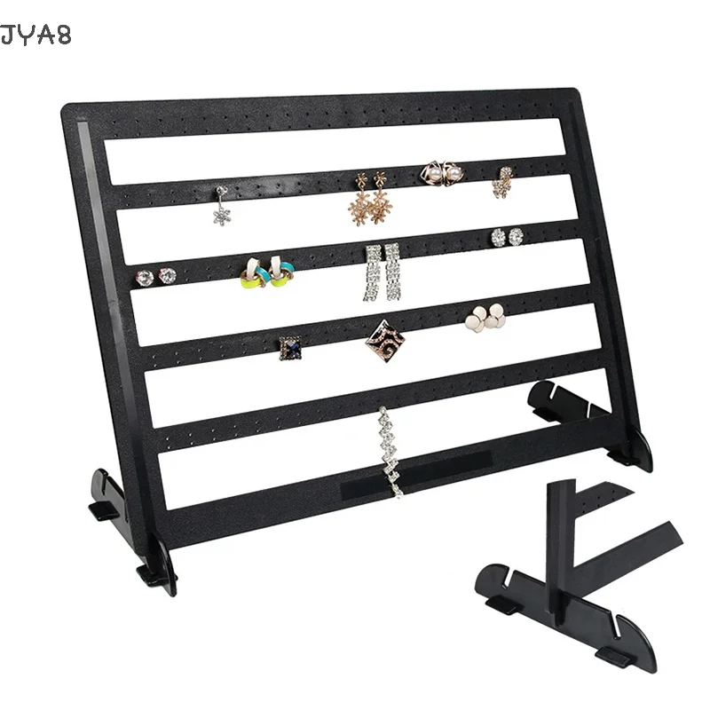 

Черная съемная подставка для сережек, держатель для хранения, полка, удерживающая 240 одиночных сережек для домашней организации и хранения вещей