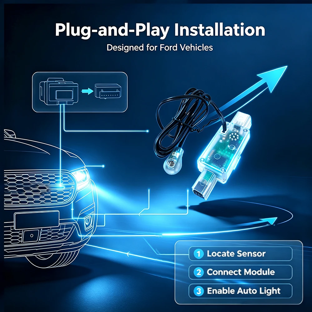 Automobiles Headlight Switch Control Module Sensor Coming leaving Home Kit For Ford Mondeo MK4 2007-2014 Accessories - view 4