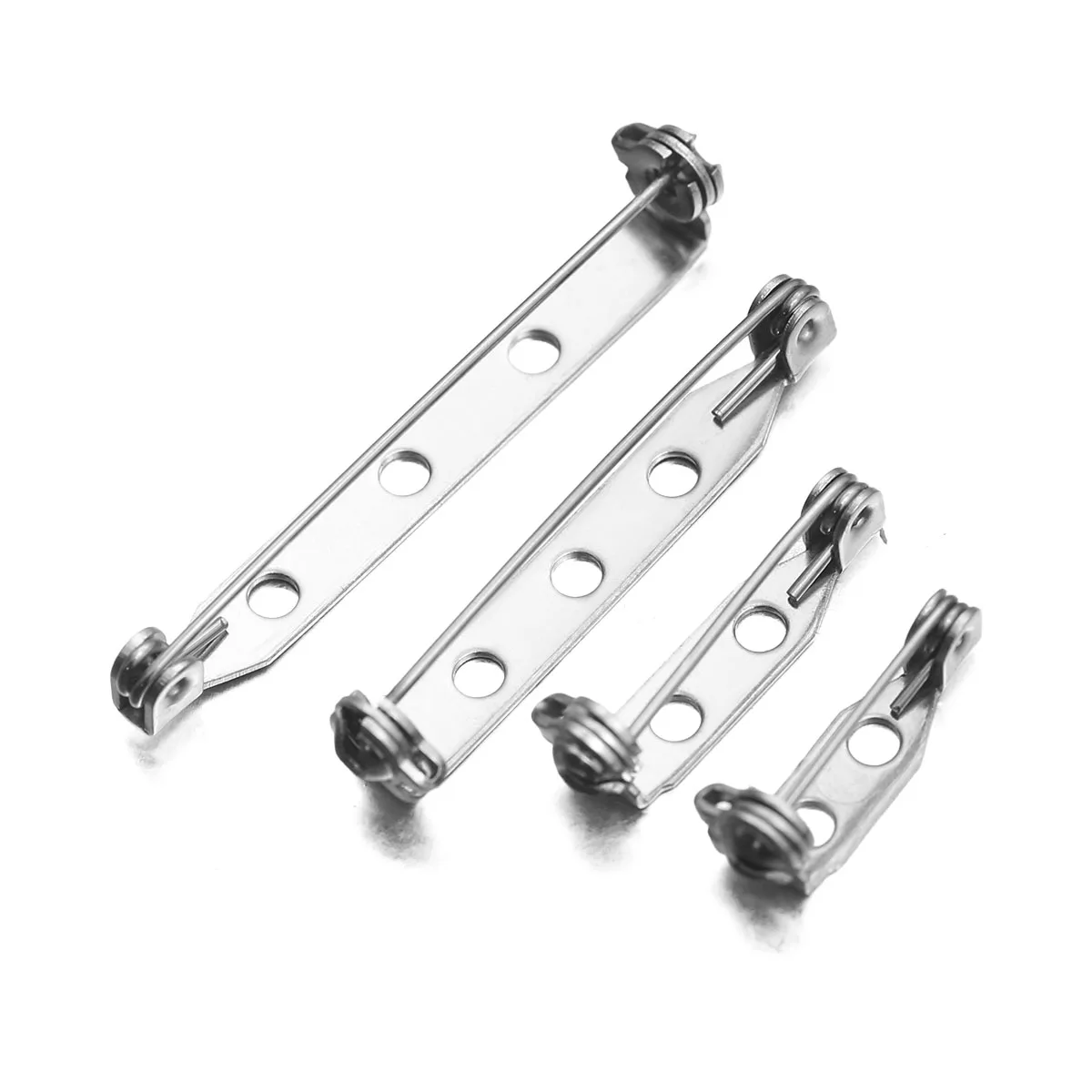 10 قطعة إبرة السلامة الفولاذ المقاوم للصدأ لصنع المجوهرات Charms سوار قلادة ياردروب المفاتيح DIY بها بنفسك اكسسوارات 16/20/31/38 مللي متر #2