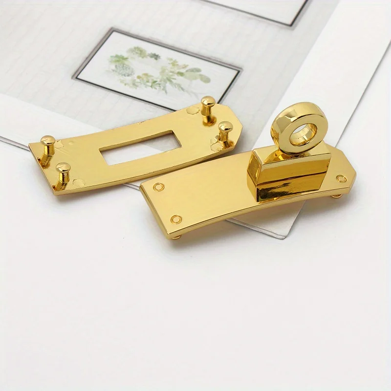 1SET zinc alloy women\'s luggage handbag twist buckle men\'s belt lock buckle removable diy hardware metal twist lock