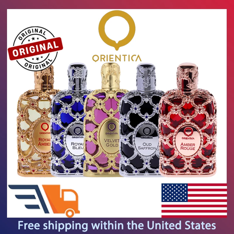 Serie Orientica Eau de Parfum Spray 80ml Perfumes árabes originales Noble lujo árabe Dubai duradero Perfume de madera ámbar Colonia