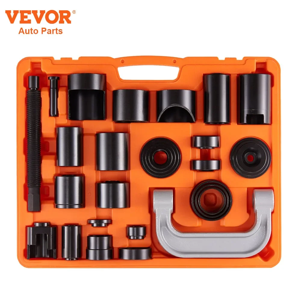 

VEVOR 25/23/21/10 PCS Ball Joint Press Kit C-press Ball Joint Tools Steel Brake Anchor Pins Press and Removal Tools with Case