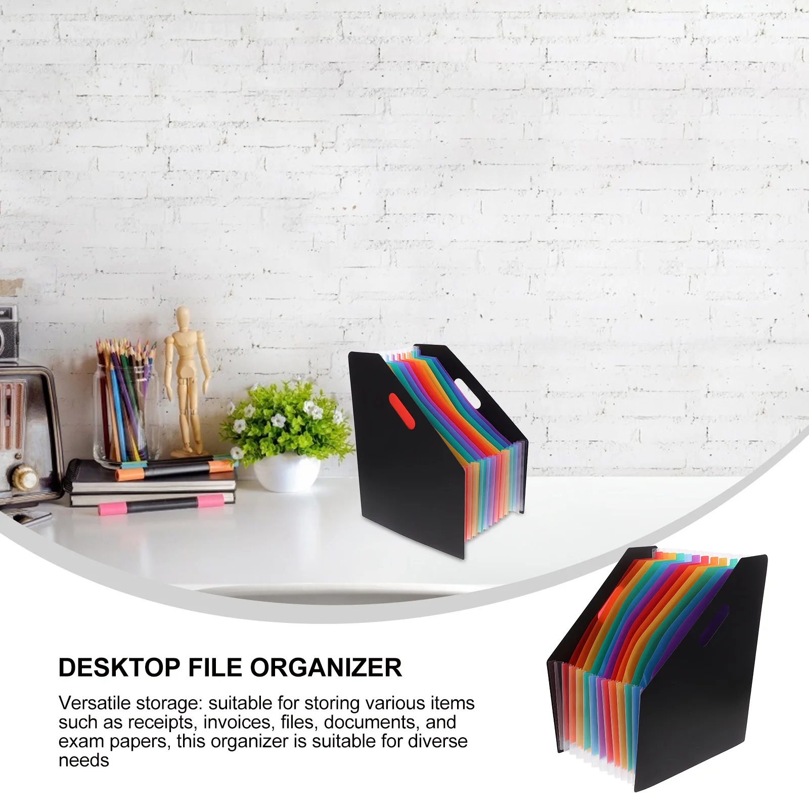 

Bag Organ Pack Folder Document Organizer Simple Accordion File Folders Baby Color