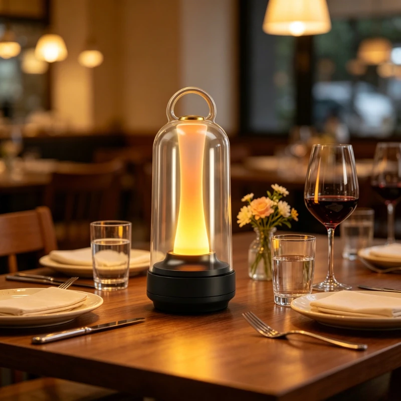 Rechargeable Touch LED Dimmable Candle Room Lamp Waterproof Reading Mood Light for Home Bedside Bar Desk Outdoor Mushroom Lamp - view 5