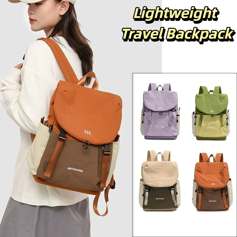 

College Style Lightweight Travel Backpack Waterproof Large Capacity Preppy Style Rucksack Leisure Lightweight Casual Backpack