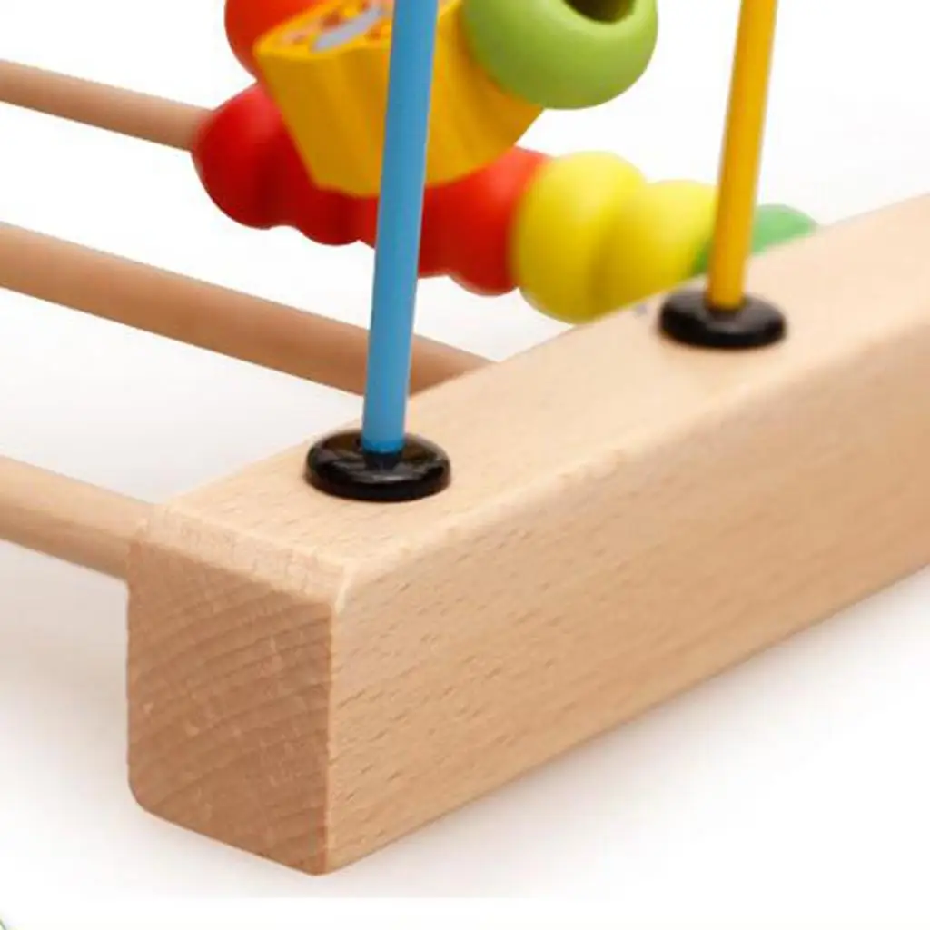 モンテッソーリ式-木製ビーズ算盤-ワイヤーマジック-知育玩具-数学学習-3歳以上のお子様向け-早期学習能力の発達を促します。
