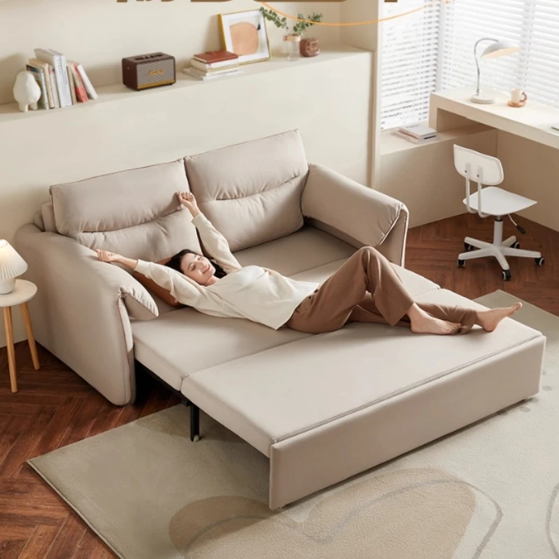 

Cream style cat scratch fabric sofa living room armchair home foldable sofa bed lounge modern divano letto house furniture