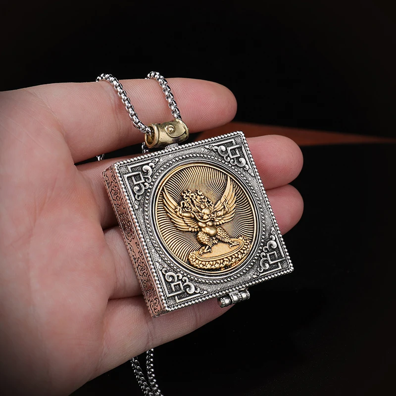 

Тибетская латунь, непальская коробка Gawu, модная подвеска