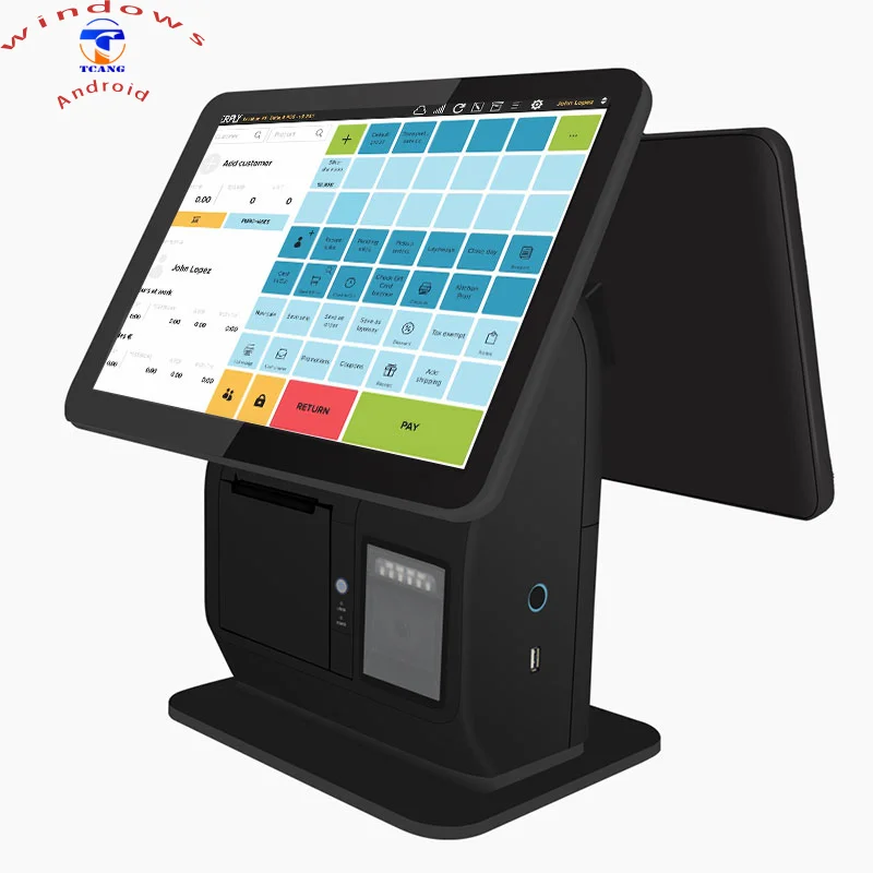 MS15.6 Inch Capacitive Touch Screen Pos Terminal Windows Pos Single Screen Pos System I3 I5 Cpu Optional