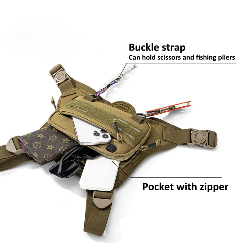 Chaleco de pesca impermeable y transpirable ajustable unisex - imagen 2