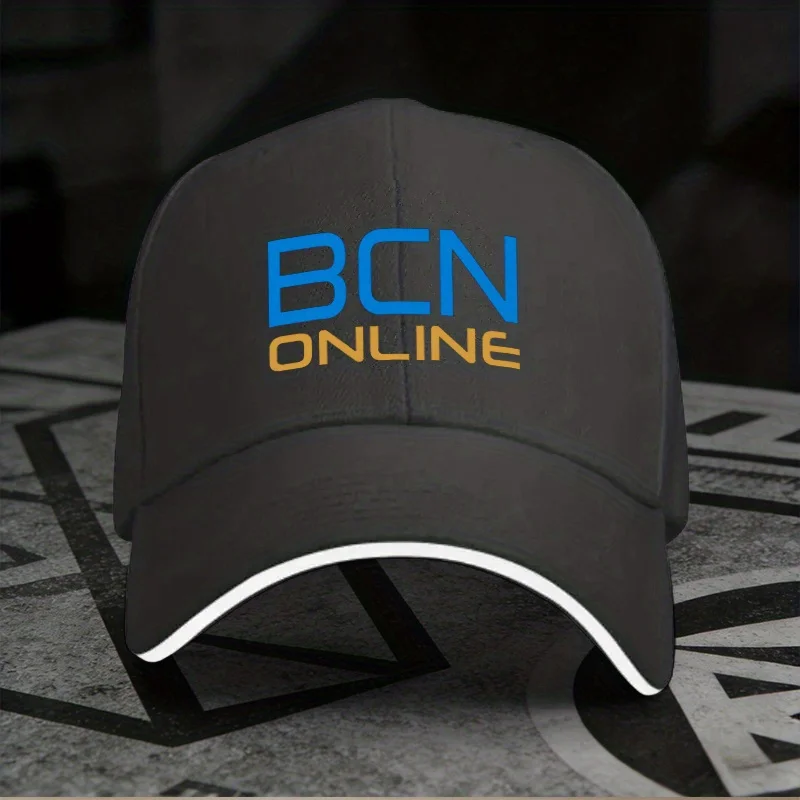 Nueva gorra de béisbol versátil y ajustable de 'BCN Online', con un diseño ligero y estampado para mujer, y un trenzado.