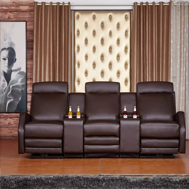 Seat Row Sofa Home Electric Function Sofa Cinema Chair