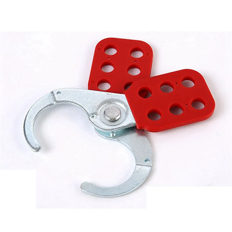 4-delige Lock Out Tag Out Lock Hasp Veiligheidshangslot Lockout Staal Nylon Hasp Lock voor industriële apparatuur-B61B