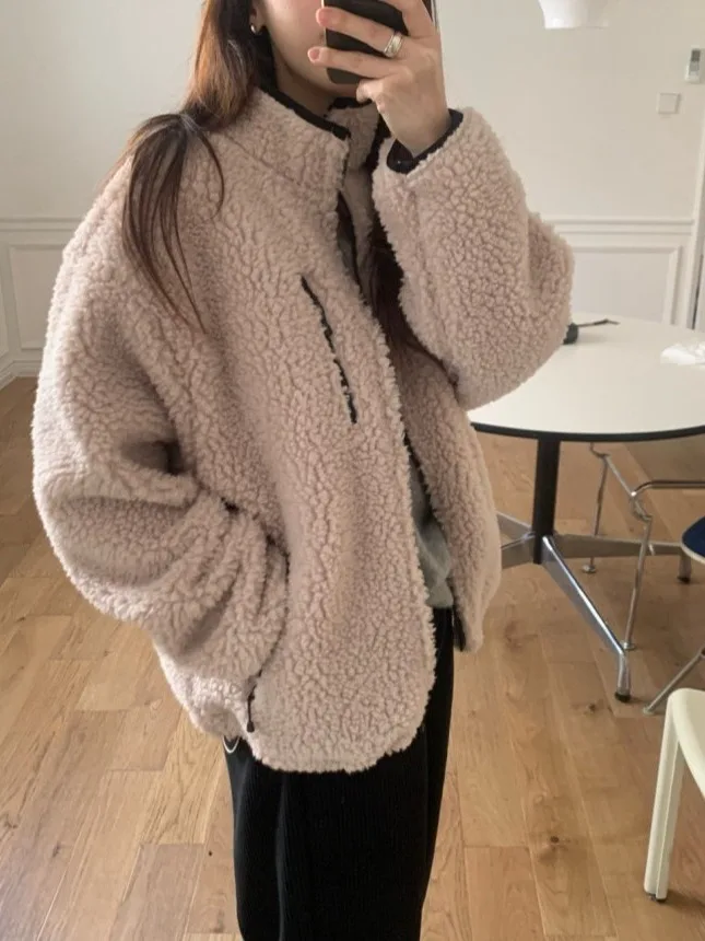 

Новое зимнее женское свободное хлопковое пальто с воротником-стойкой Fce Jaet в стиле ретро, модное и модное