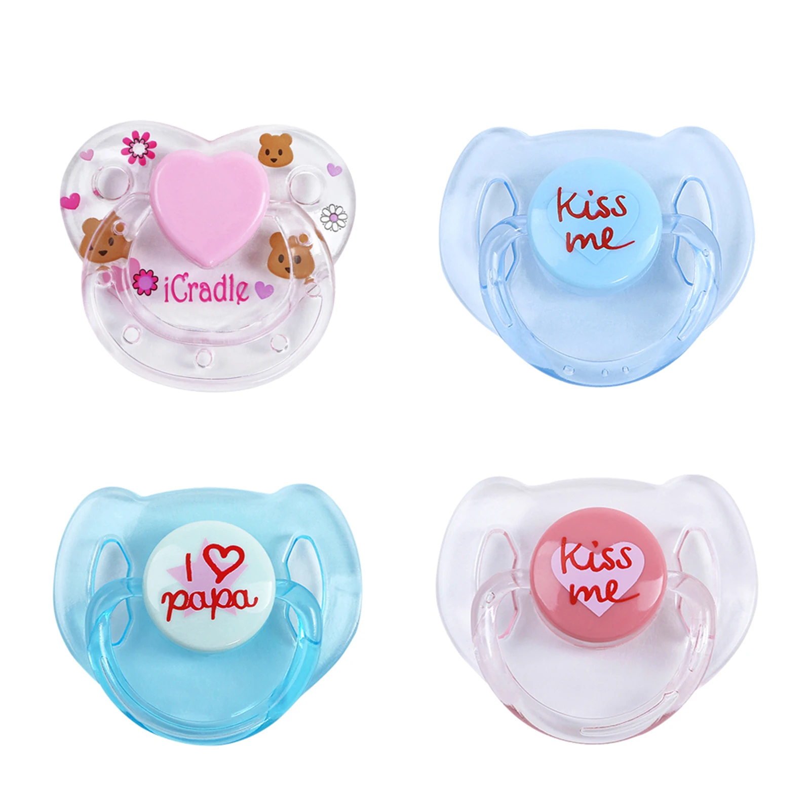 1 Pcs Reborn Doll Supplies Magnet Pacifier Reborns Baby Dolls Accessories Random Color Magnet pacifier for reborn baby doll only