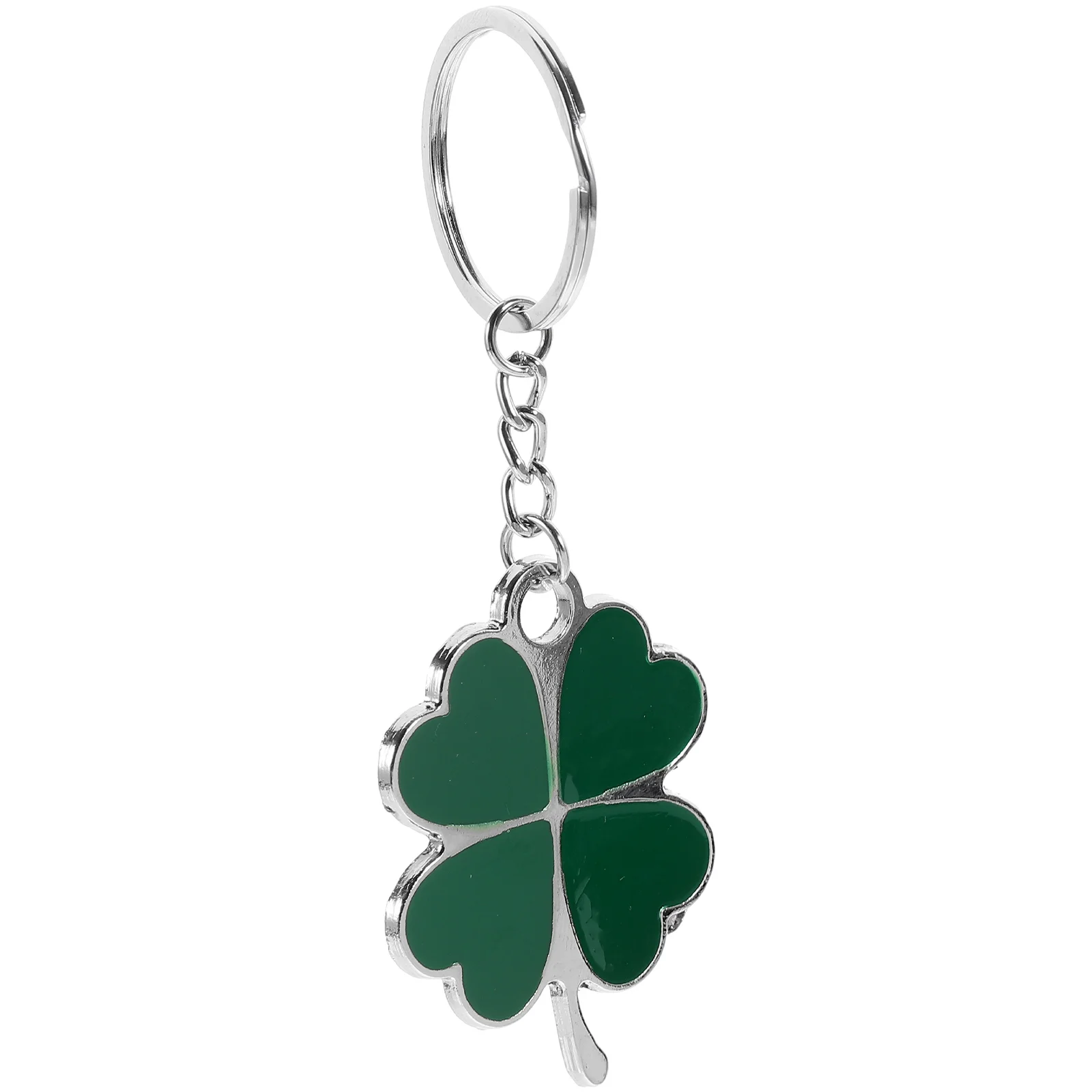 Locket Keychain Alloy Delicate Holder Green Decor StPatrick Day Bag Hanging Keychains